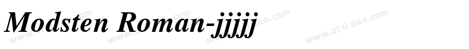 Modsten Roman字体转换
